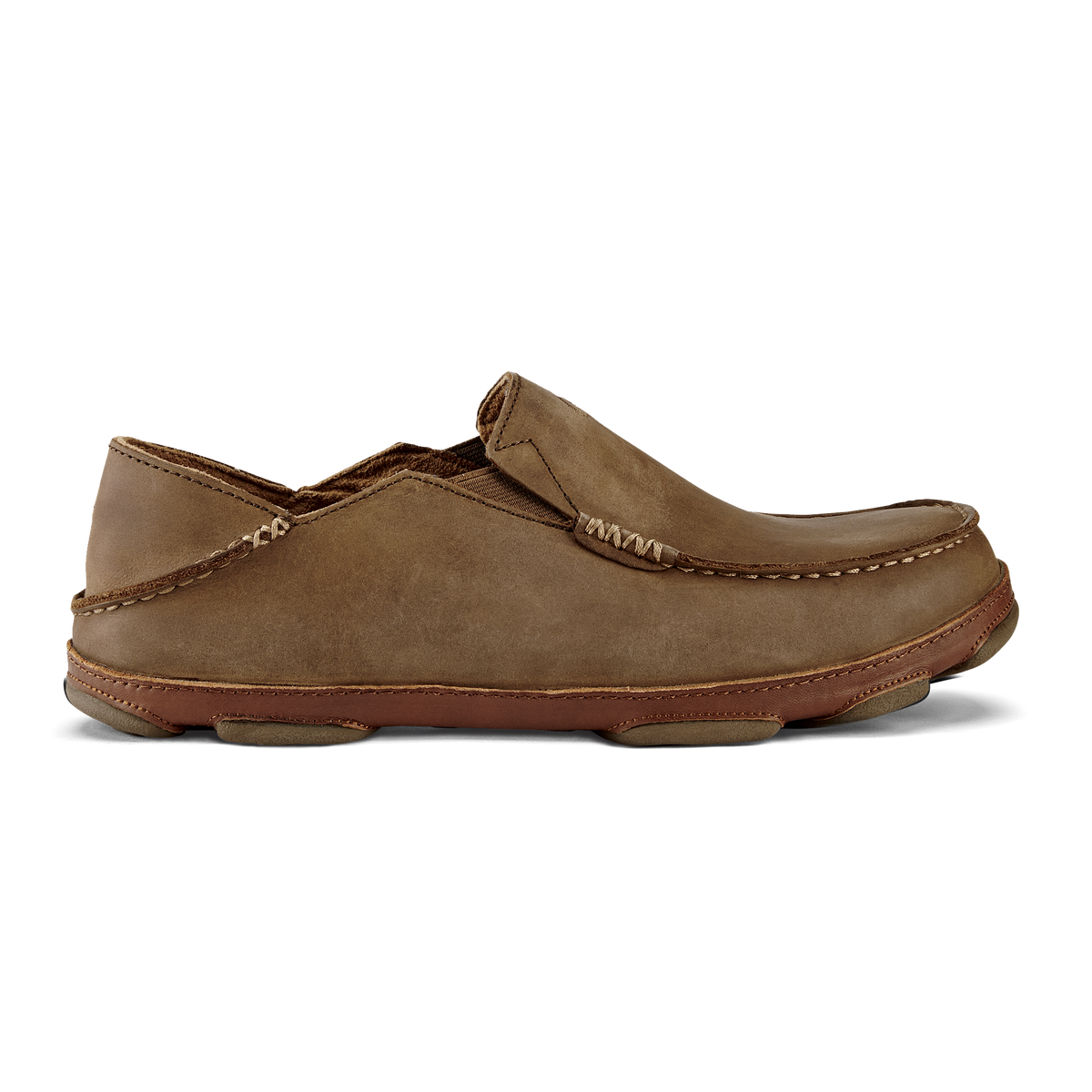 Moloā Men's Leather Slip On Shoes - Ray / Toffee | OluKai Men