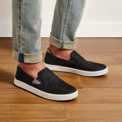 OluKai Lae‘ahi - Black | Men's Slip-on Sneakers | OluKai Men