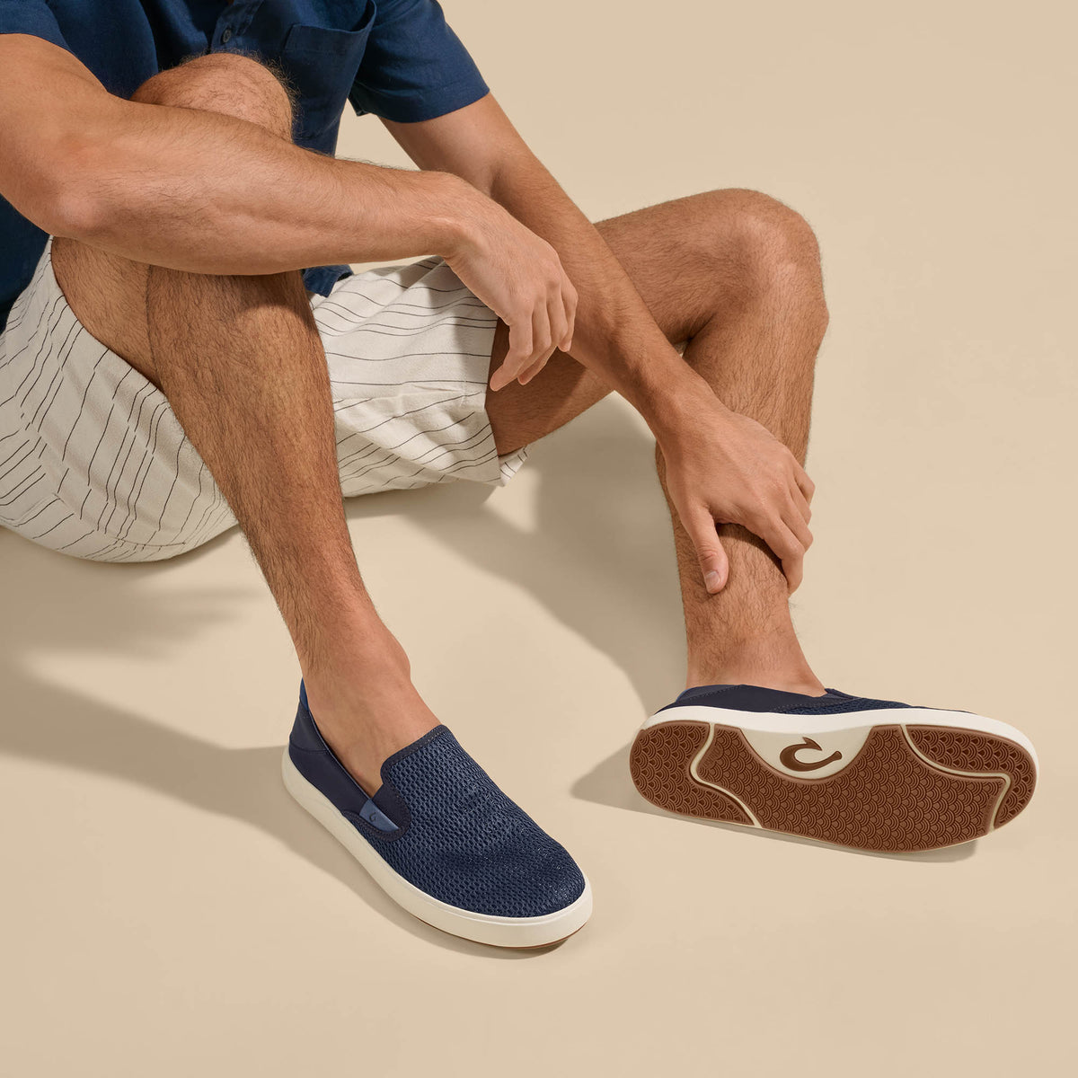 Lae‘ahi Men's Slip-On Sneakers - Blue Depth | OluKai Men