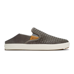 Lae‘ahi Lauhala Men's Leather Slip-On Sneakers - Ash | OluKai Men