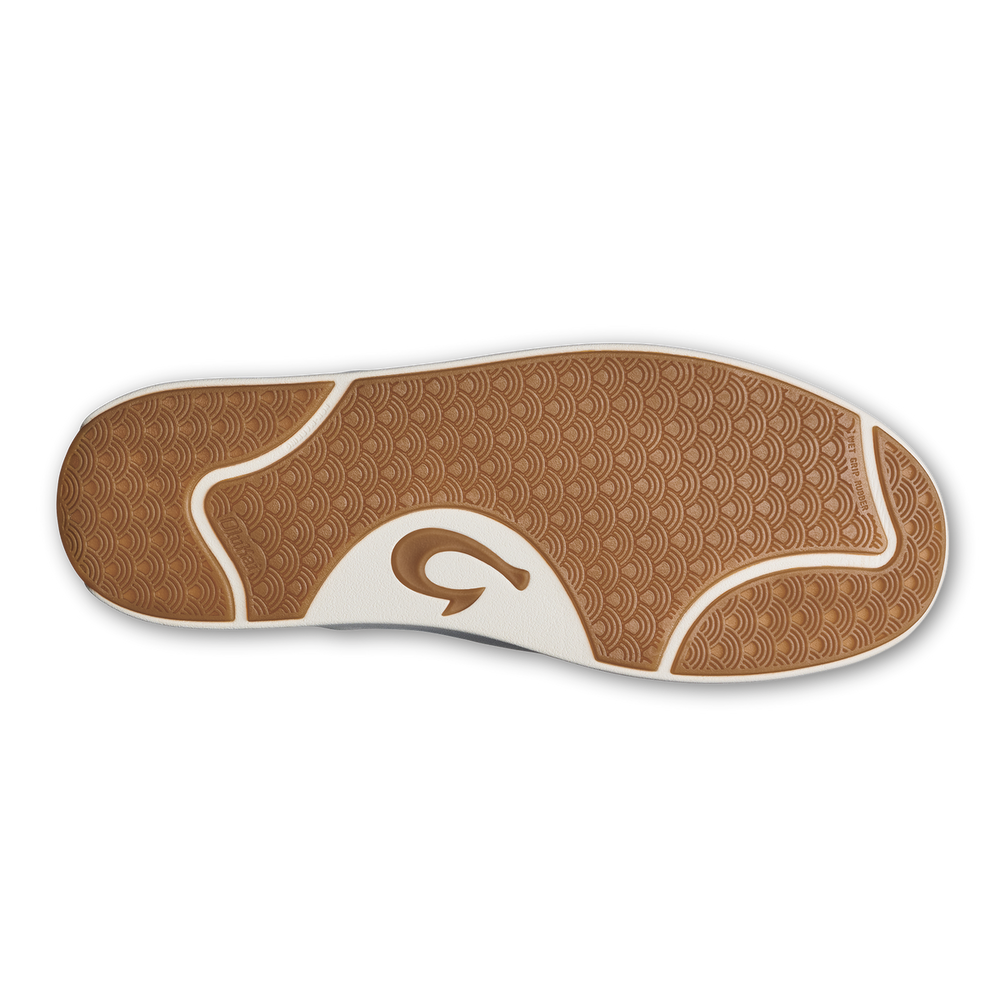 Lae‘ahi Lauhala Men's Leather Slip-On Sneakers - Ash | OluKai Men