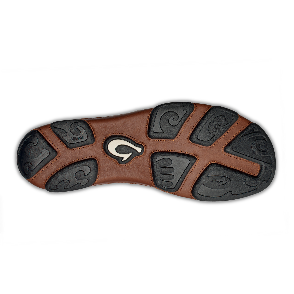 Moloā Men's Leather Slip On Shoes - Black / Toffee | OluKai Men