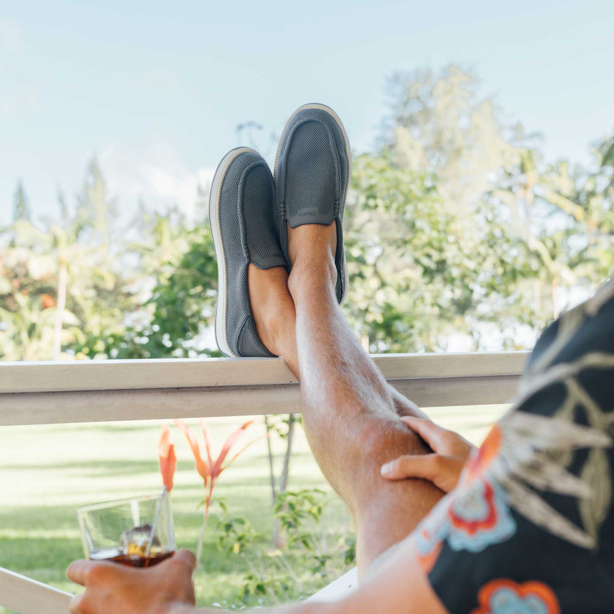 Kākaha Mesh Men‘s Slip-On Shoes - Rock | OluKai Men