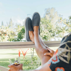 Kākaha Mesh Men‘s Slip-On Shoes - Rock | OluKai Men