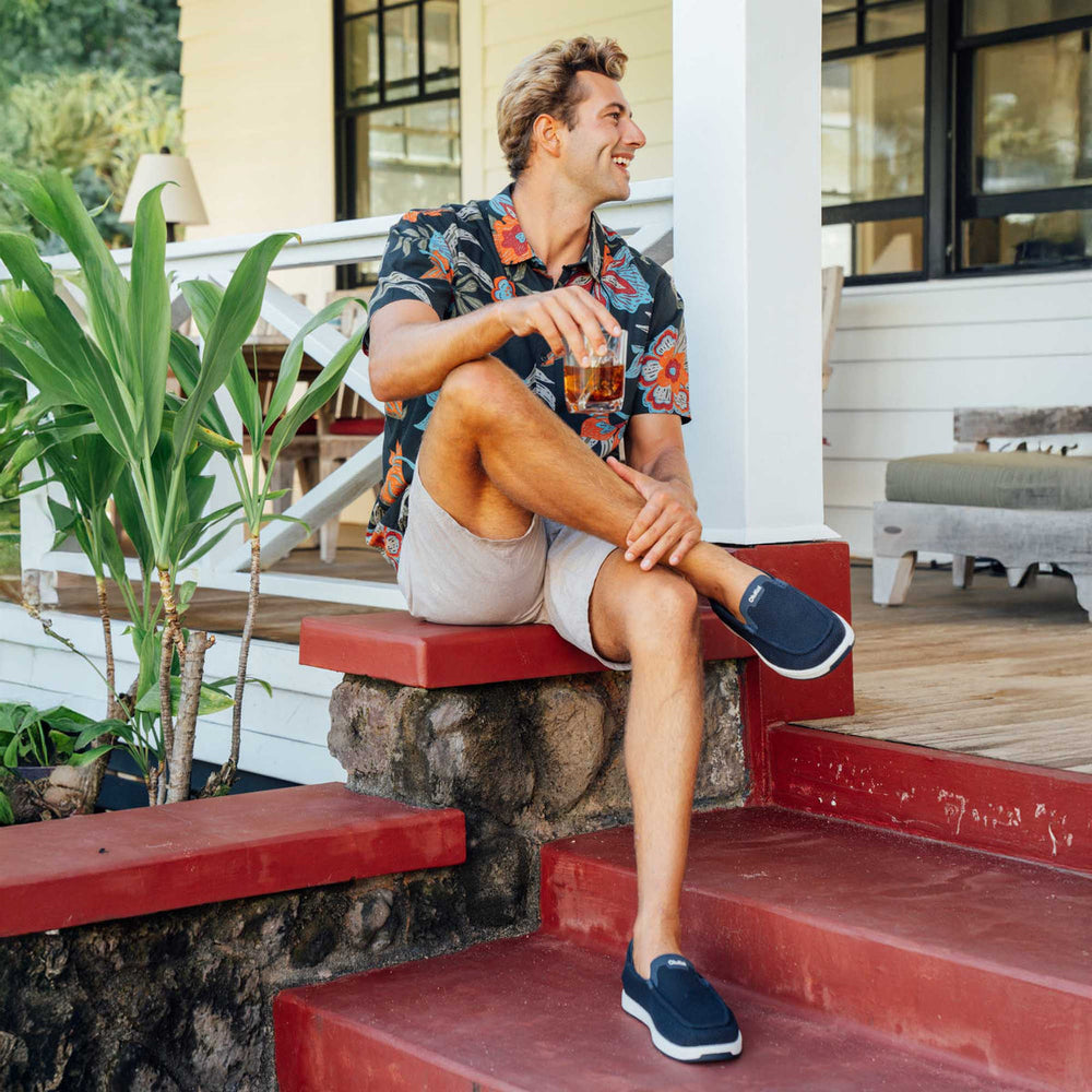Kākaha Mesh Men‘s Slip-On Shoes - Navy | OluKai Men