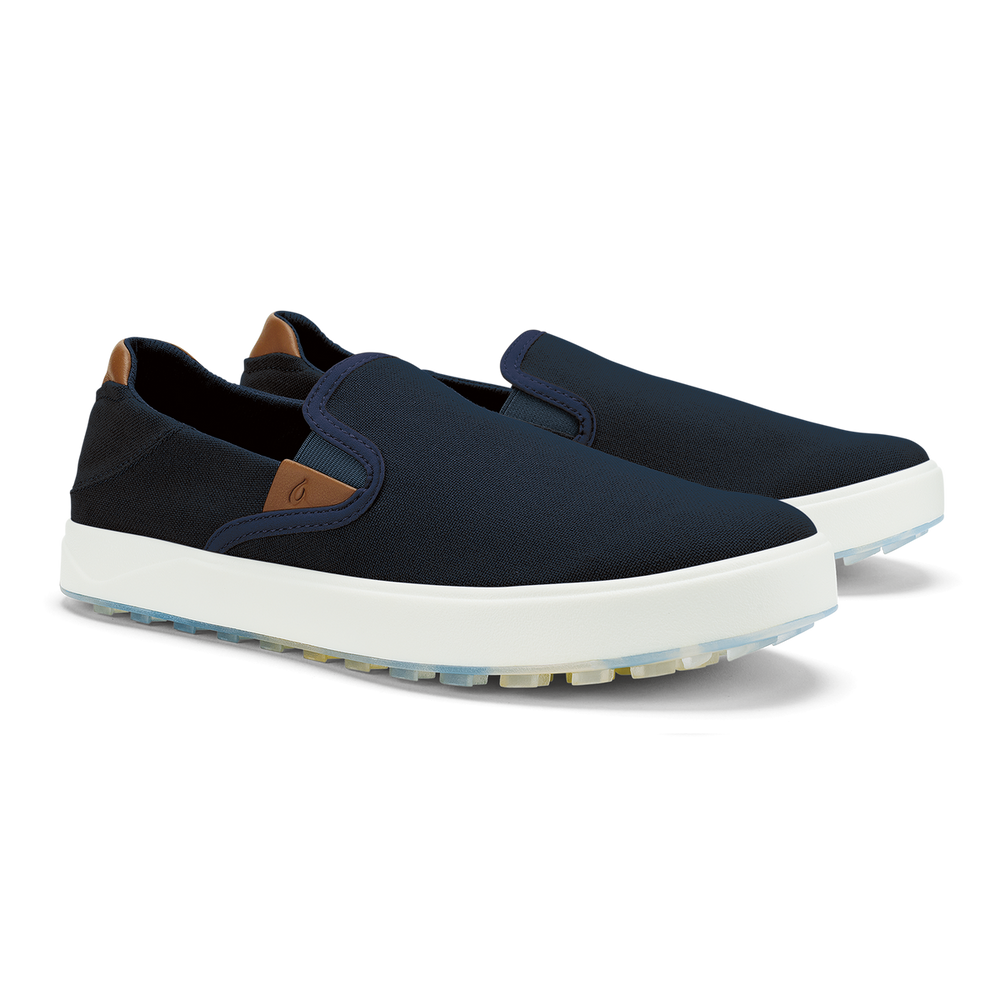 Wai‘alae Slip On Men’s Golf Shoes - Trench Blue | OluKai Men