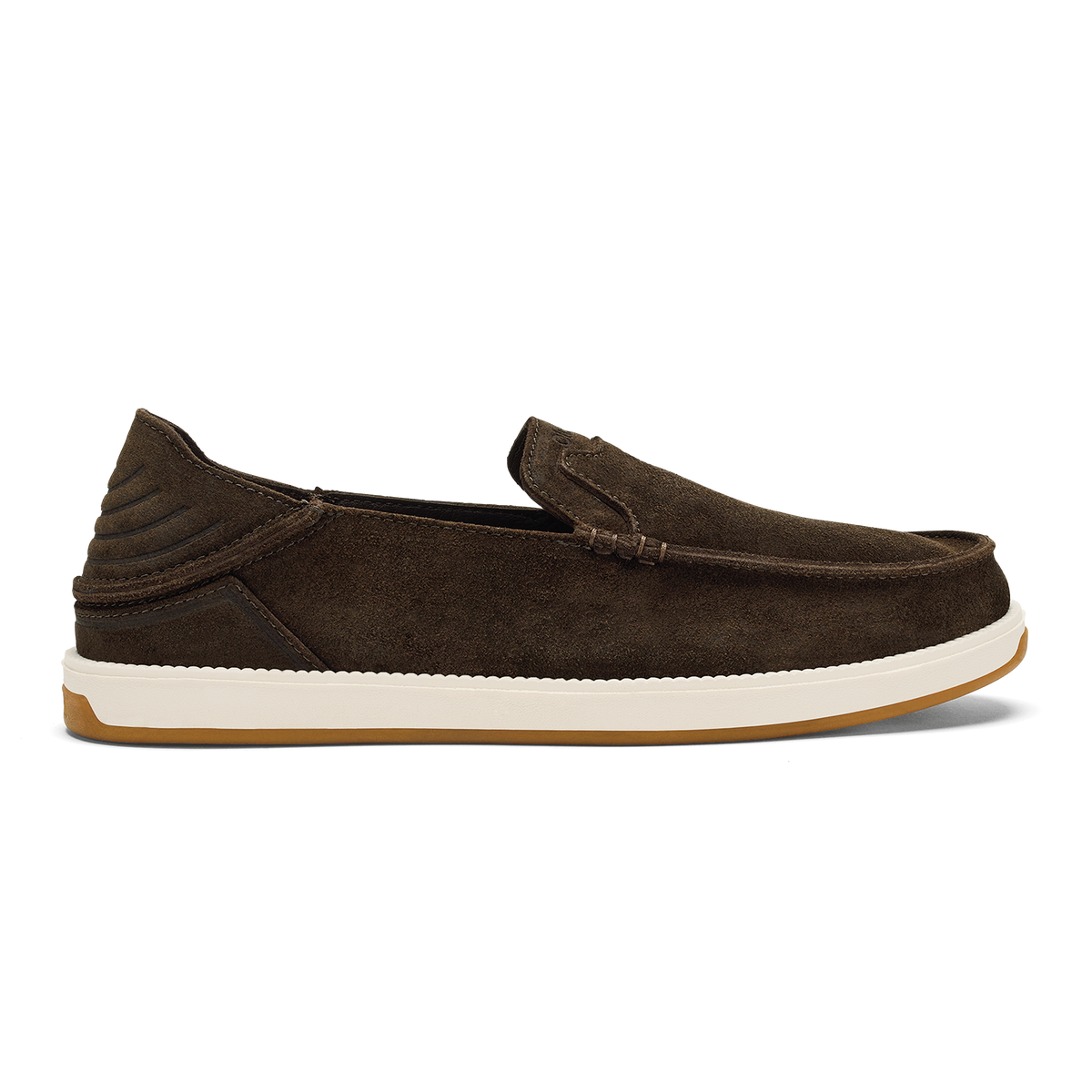 Kākaha Nia Men‘s Suede Slip-On Shoes - Dark Wood | OluKai Men
