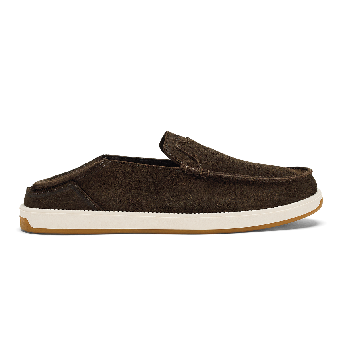 Kākaha Nia Men‘s Suede Slip-On Shoes - Dark Wood | OluKai Men