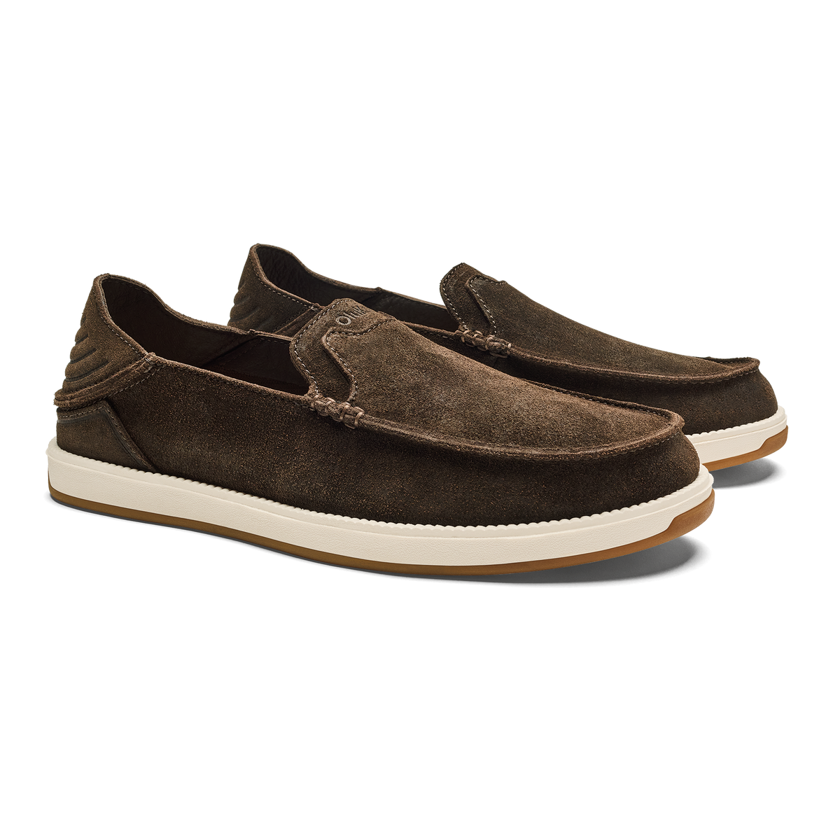 Kākaha Nia Men‘s Suede Slip-On Shoes - Dark Wood | OluKai Men