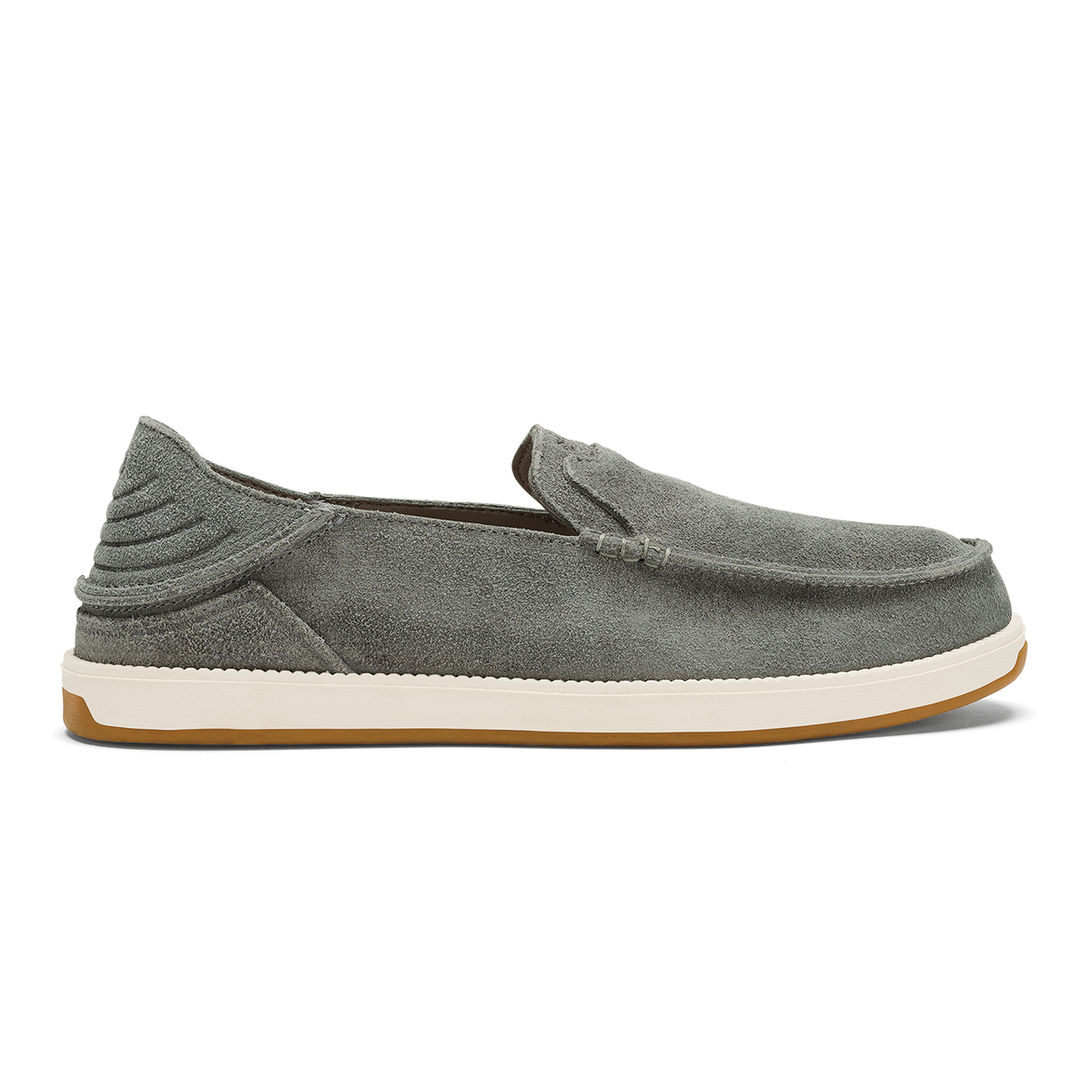Kākaha Nia Men‘s Suede Slip-On Shoes - Ash | OluKai Men