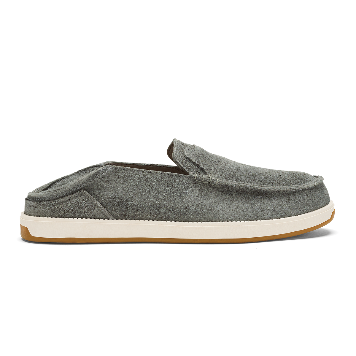 Kākaha Nia Men‘s Suede Slip-On Shoes - Ash | OluKai Men