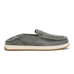 Kākaha Nia Men‘s Suede Slip-On Shoes - Ash | OluKai Men