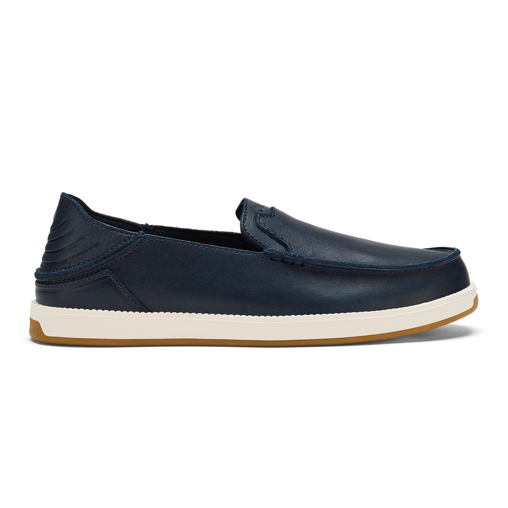 Kākaha Nia Men‘s Suede Slip-On Shoes - Mood Indigo | OluKai Men