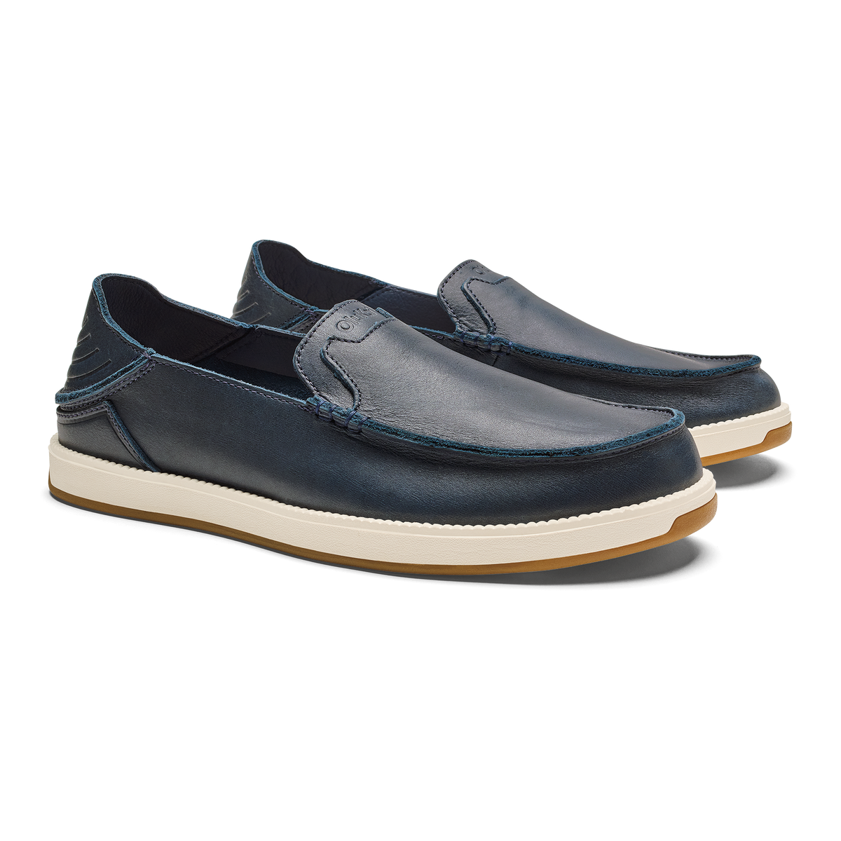 Kākaha Nia Men‘s Suede Slip-On Shoes - Mood Indigo | OluKai Men