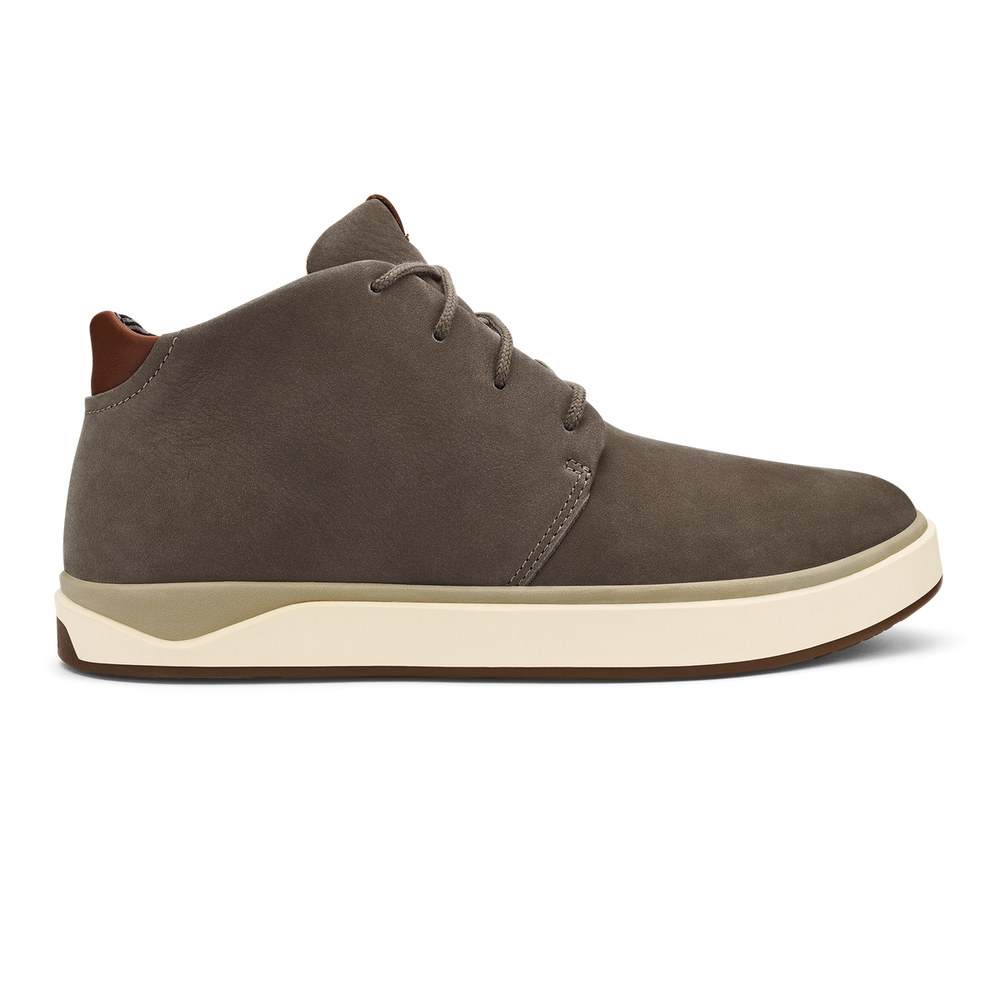 Papakū 'Ili Men’s Waterproof Leather Boots- Mustang | OluKai Men