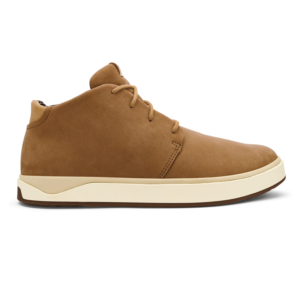 Papakū 'Ili Men’s Waterproof Leather Boots- Tan | OluKai Men