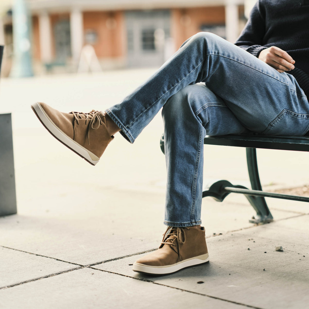 Papakū 'Ili Men’s Waterproof Leather Boots- Tan | OluKai Men