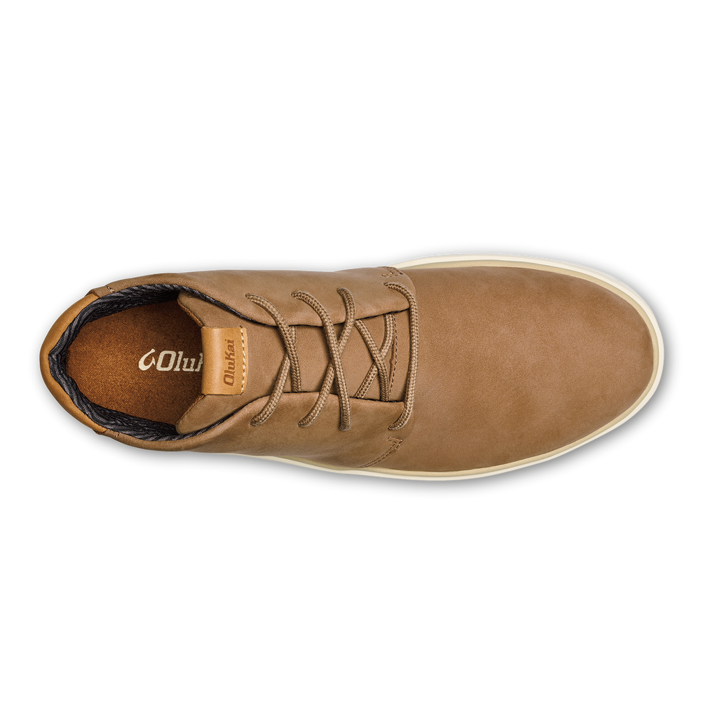Papakū 'Ili Men’s Waterproof Leather Boots- Tan | OluKai Men