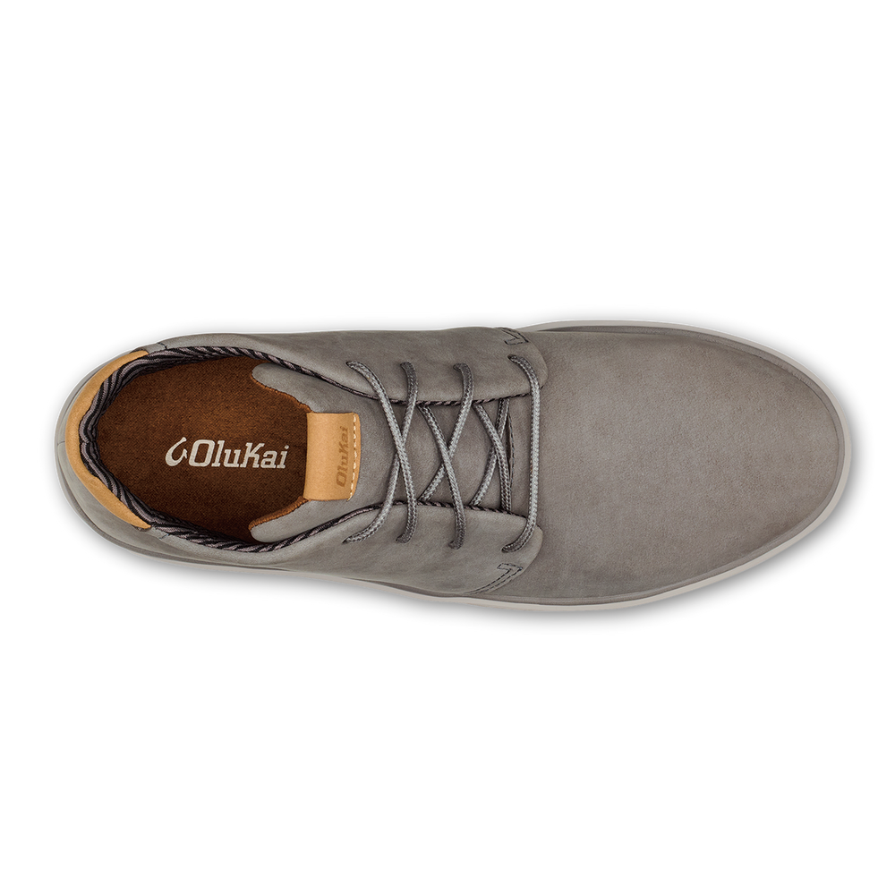 Papakū 'Ili Men’s Waterproof Leather Boots- Graphite | OluKai Men