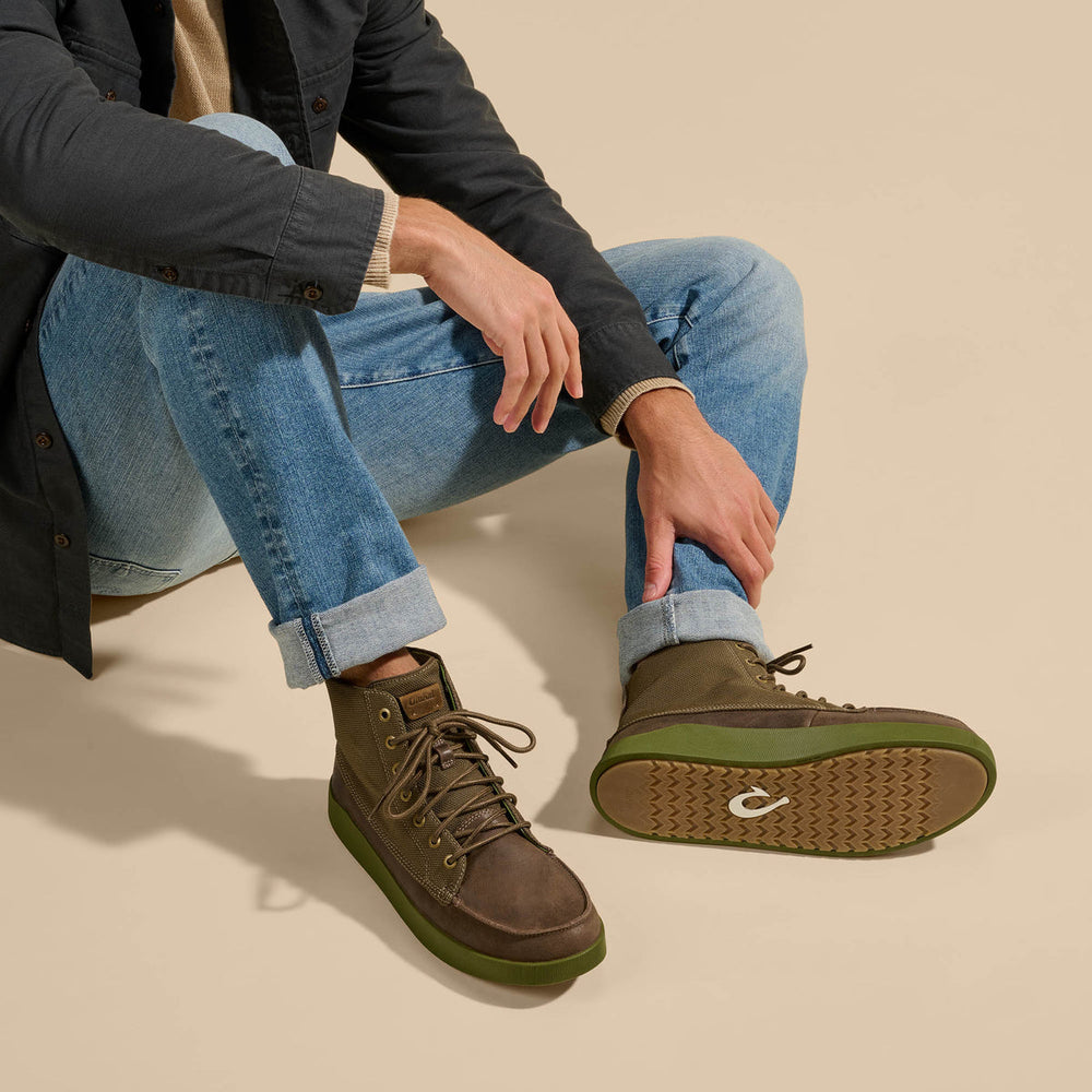Mōlina Men’s Waterproof Leather Boots - Mustang Hanu | OluKai Men