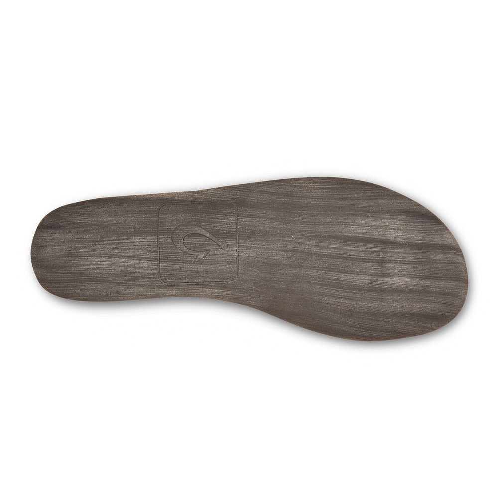 Moloā Men's Leather Slippers - Toffee / Dark Wood | OluKai Men