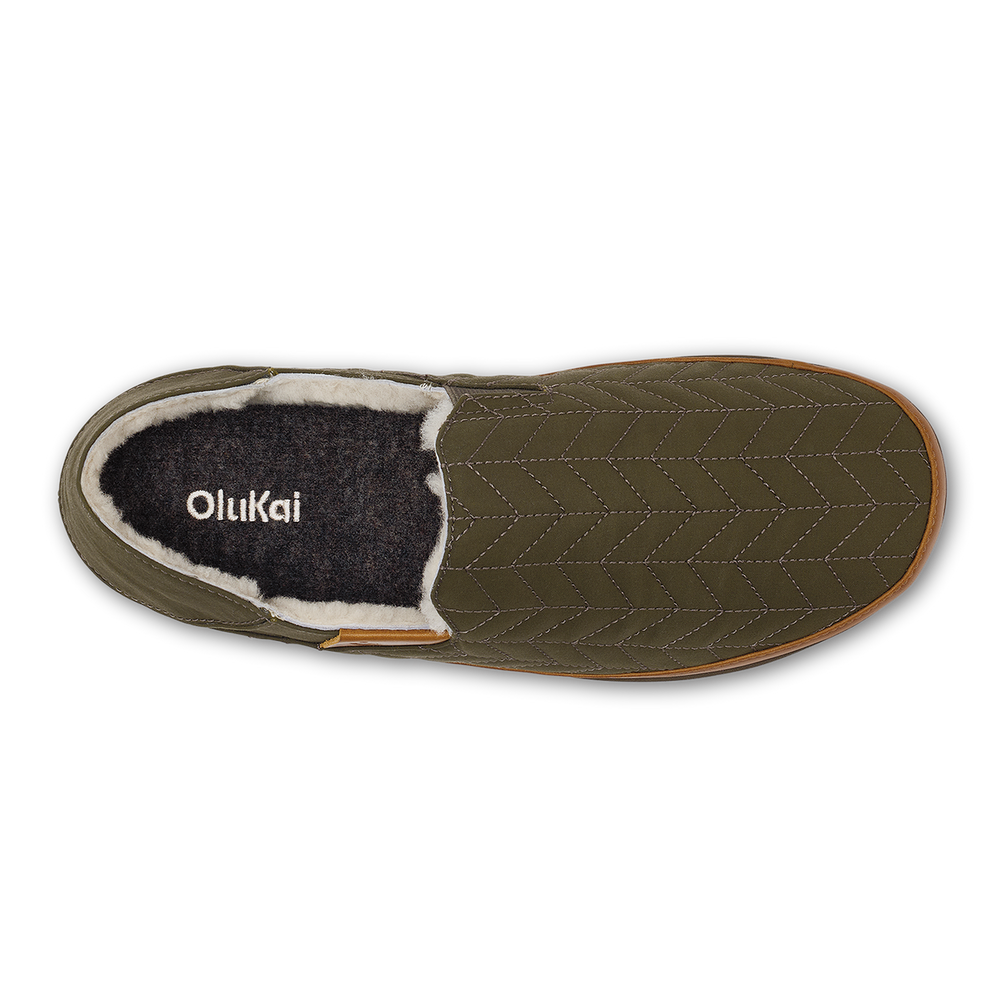 Hanohano Men’s Waxed Canvas Slippers - Husk | OluKai Men