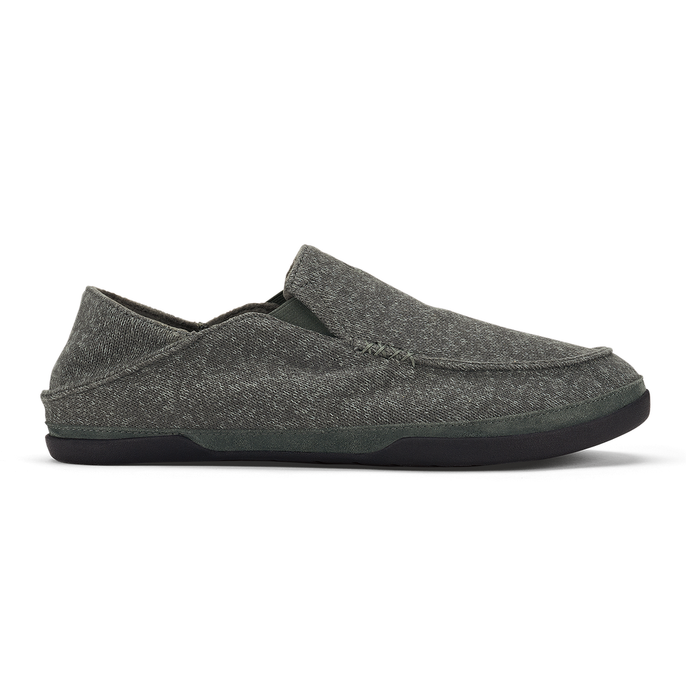 Moloā Hulu Men's Lightweight Slippers - Lava Rock | OluKai Men
