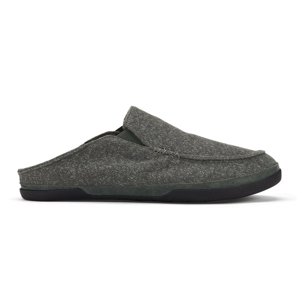 Moloā Hulu Men's Lightweight Slippers - Lava Rock | OluKai Men