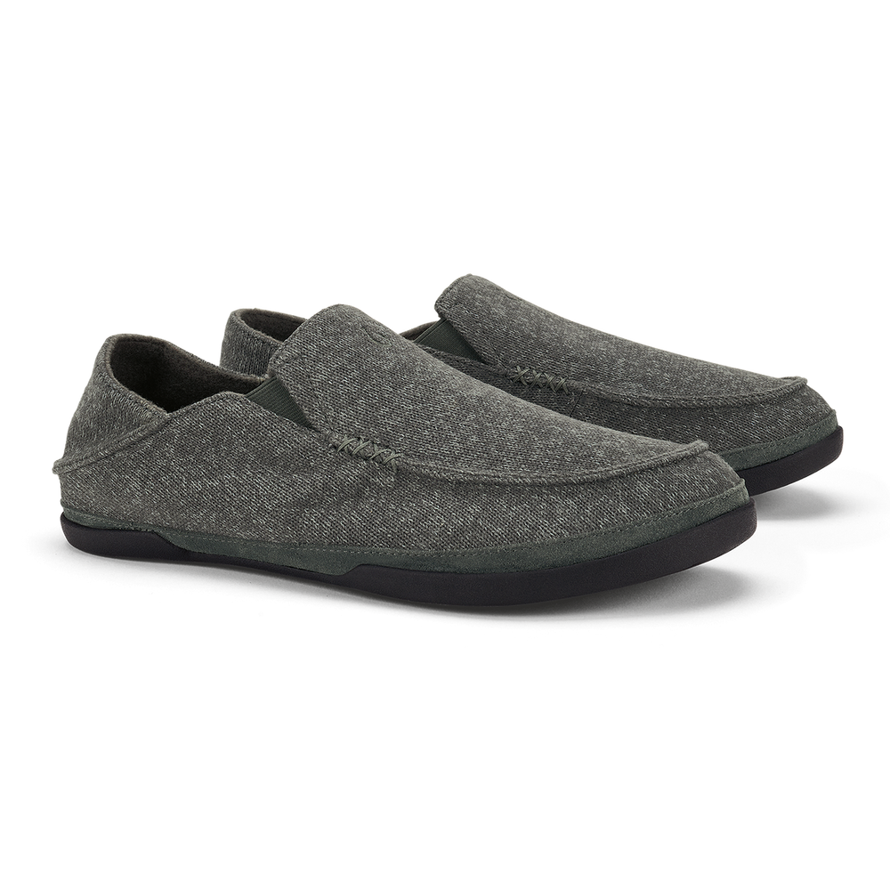 Moloā Hulu Men's Lightweight Slippers - Lava Rock | OluKai Men