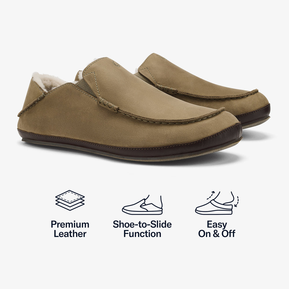 Moloā Slipper - Clay / Dk Java | OluKai Men