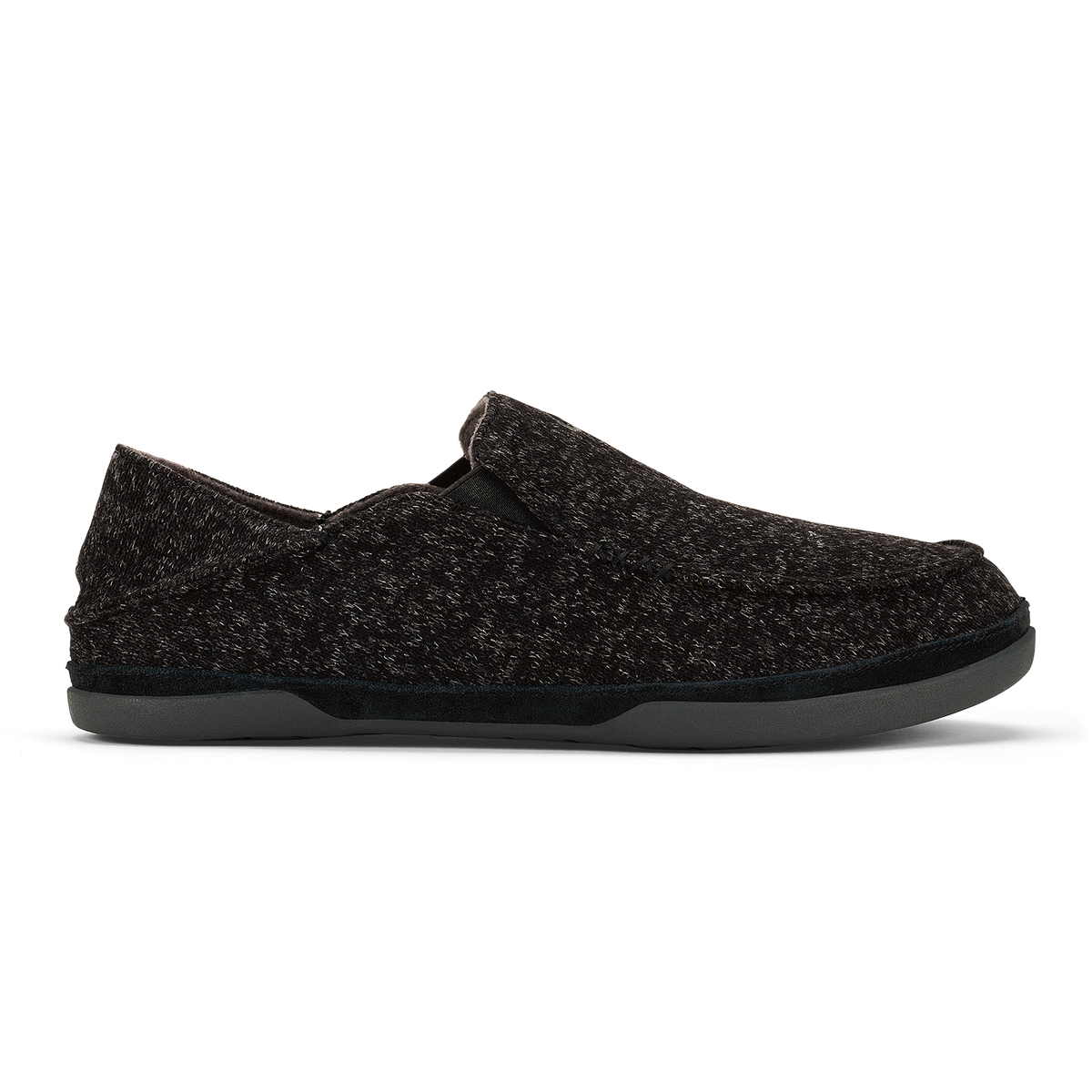Moloā Hulu Men’s Wool Slippers - Black | OluKai Men