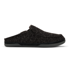 Moloā Hulu Men’s Wool Slippers - Black | OluKai Men