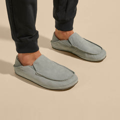 Moloā Men's Leather Slippers - Kona Coffee | OluKai Men