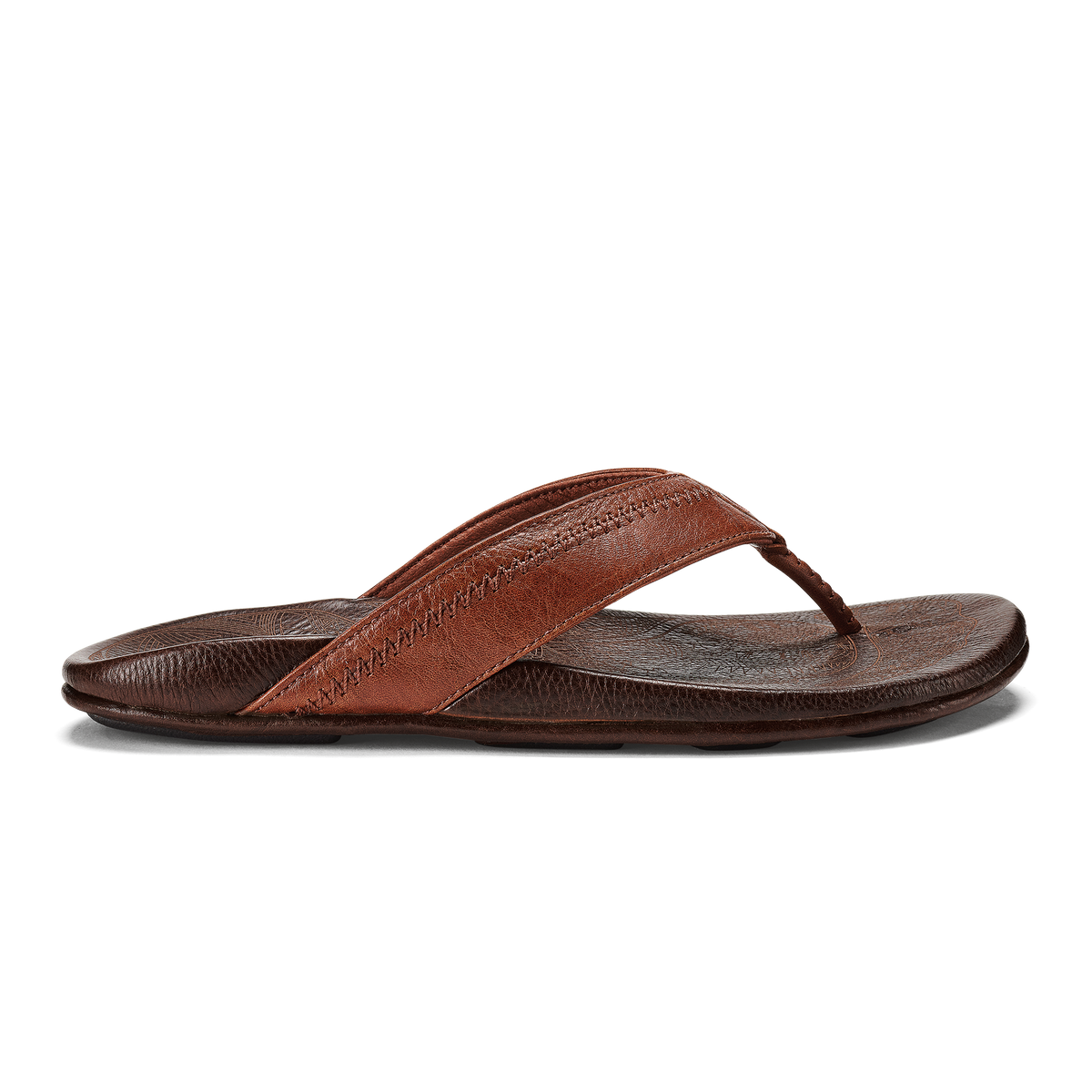 Hiapo - Rum / Dark Wood Men’s Leather Beach Sandals | OluKai Men