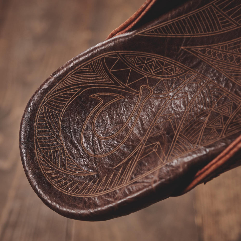 Hiapo - Rum / Dark Wood Men’s Leather Beach Sandals | OluKai Men