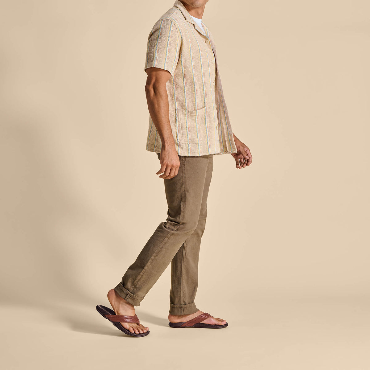 Hiapo - Rum / Dark Wood Men’s Leather Beach Sandals | OluKai Men