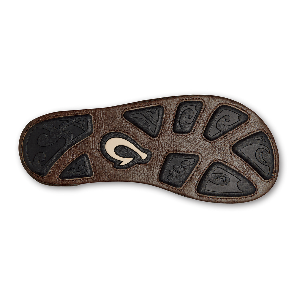 Hiapo - Rum / Dark Wood Men’s Leather Beach Sandals | OluKai Men
