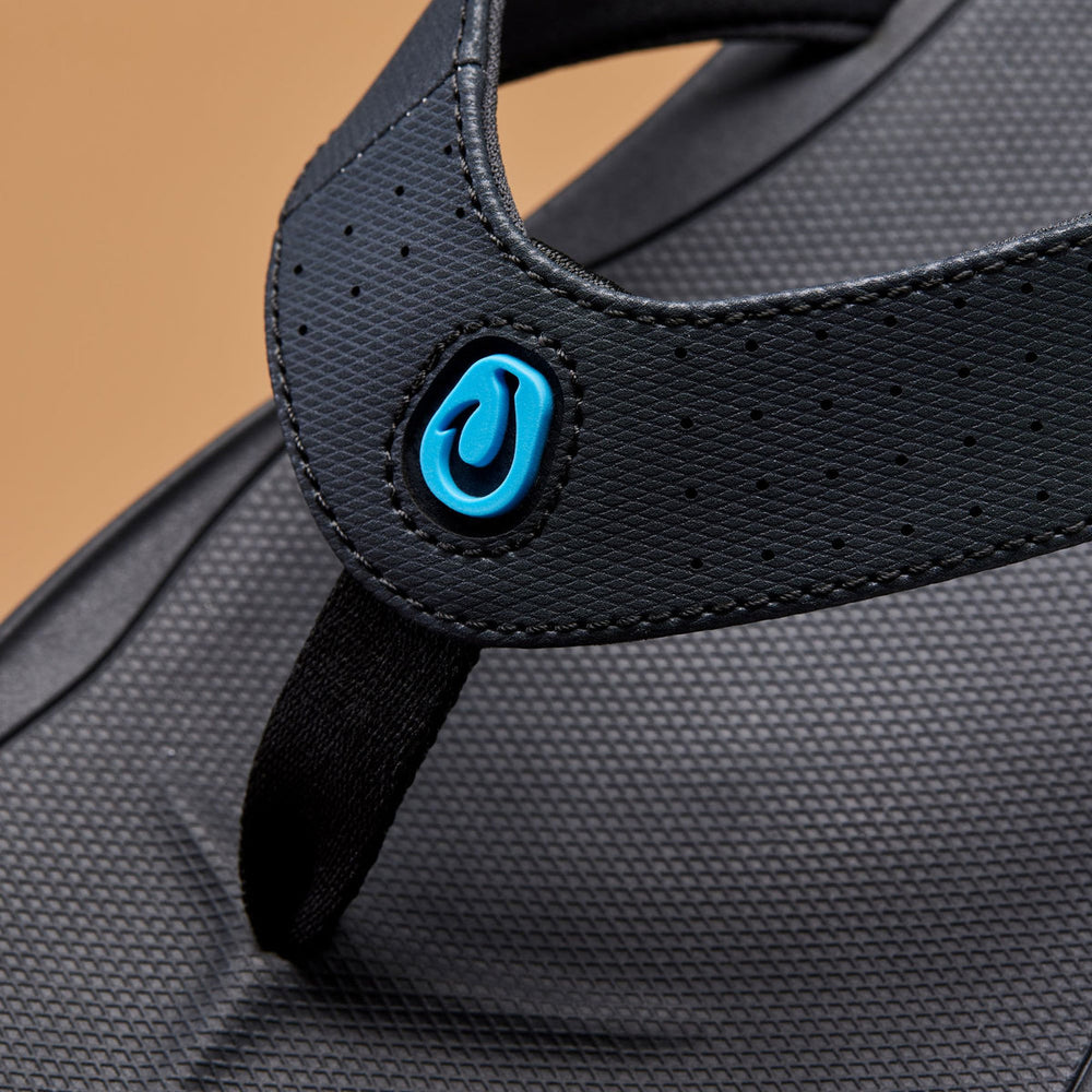 Ki‘i Men’s Water Ready Beach Sandals - Lava Rock / Bold Blue | OluKai Men