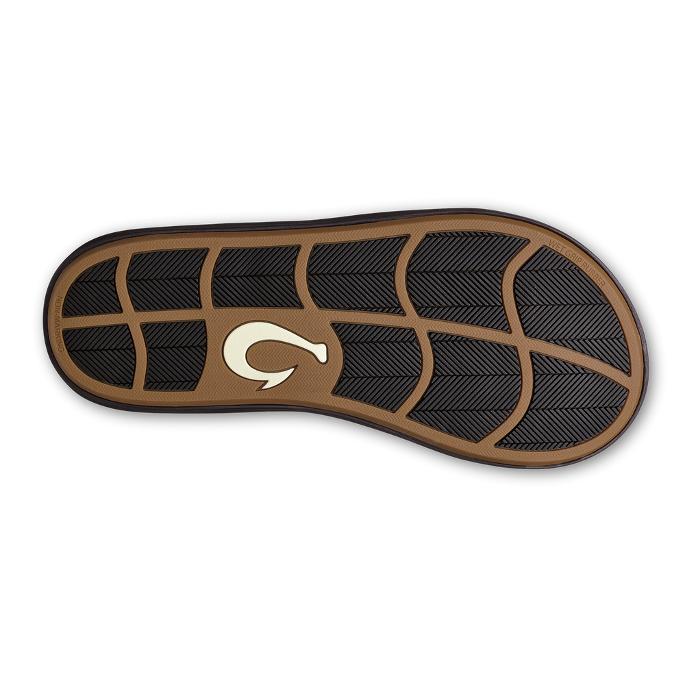 Ki‘i Men’s Water Ready Beach Sandals - Lava Rock / Bold Blue | OluKai Men