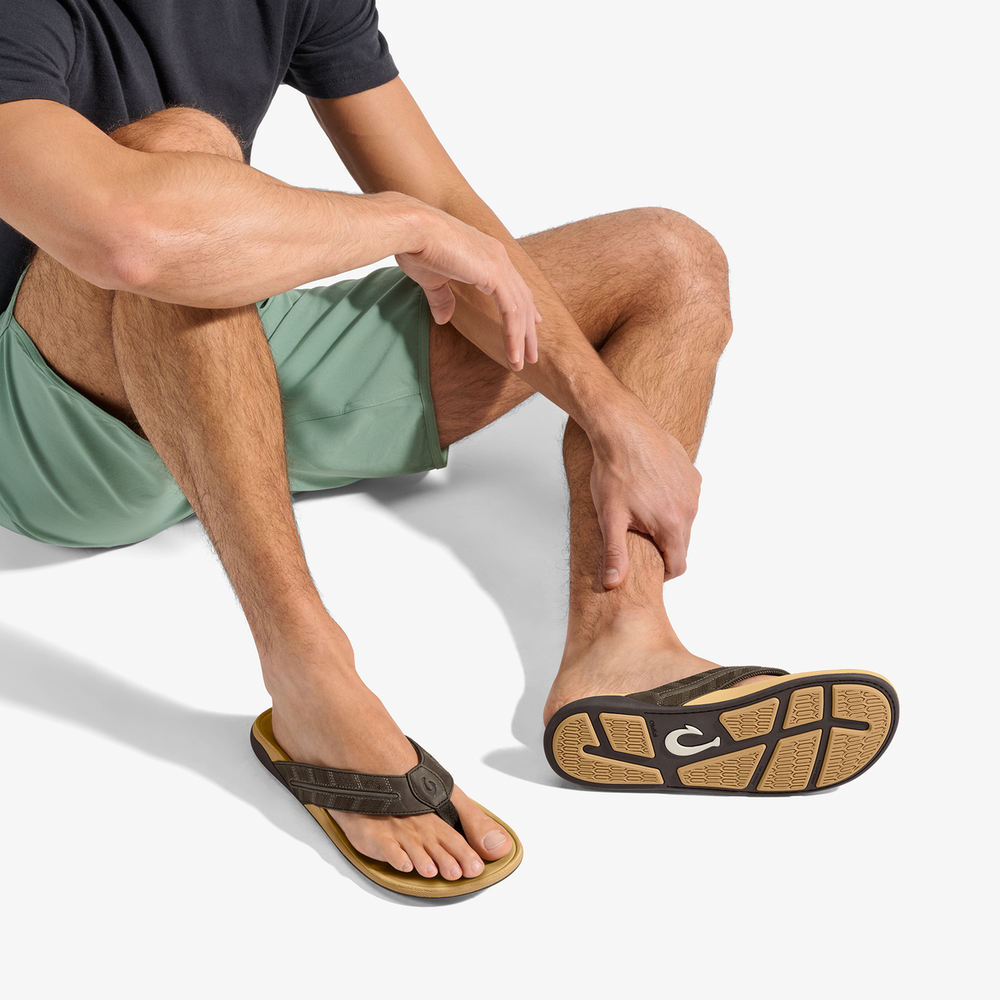 Tuahine Palm - Dk Java / Golden Sand | OluKai Men