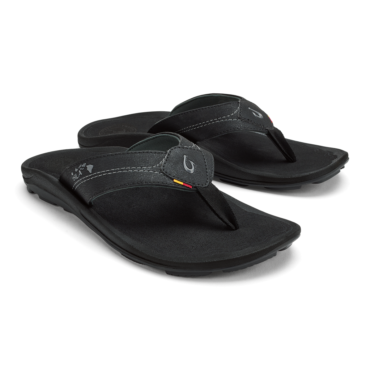 Kīpī Men’s Comfortable Beach Sandals - Black | OluKai Men