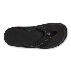 Kīpī Men’s Comfortable Beach Sandals - Black | OluKai Men