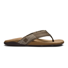 Tuahine Men's Waterproof Leather Beach Sandals - Hunter | OluKai Men
