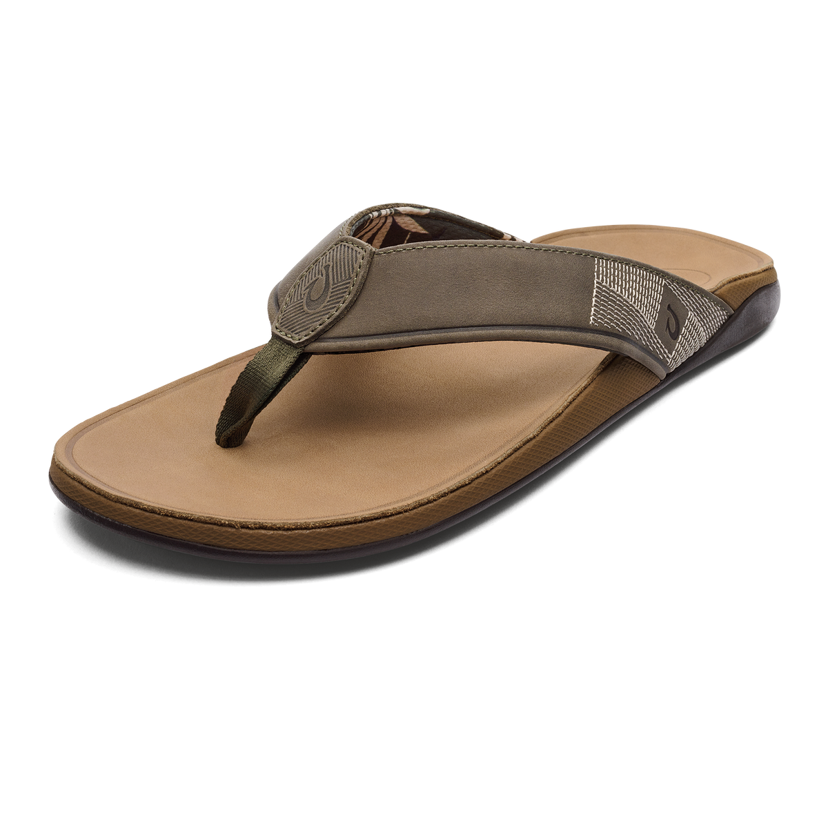 Tuahine Men's Waterproof Leather Beach Sandals - Hunter | OluKai Men