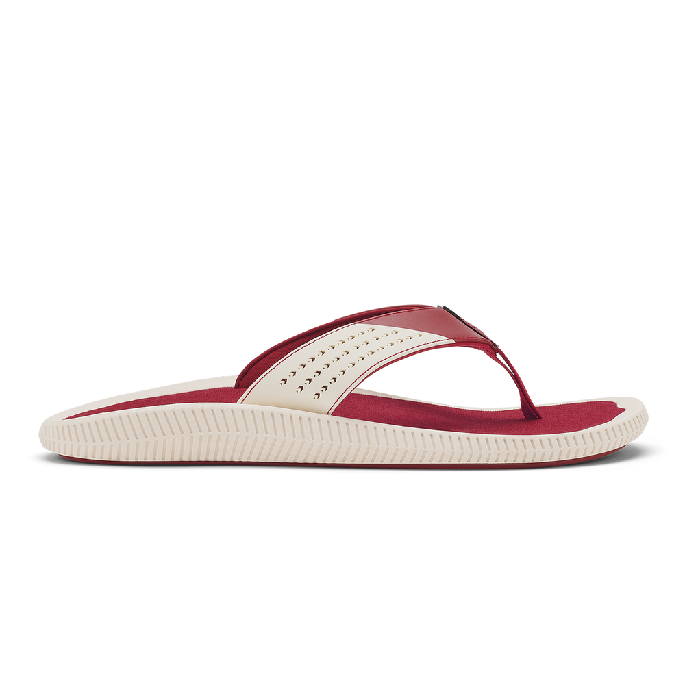 Ulele - Off White / Deep Red | OluKai Men