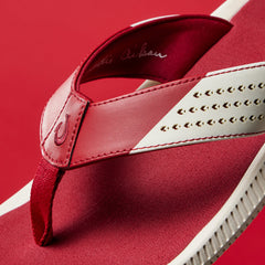 Ulele - Off White / Deep Red | OluKai Men