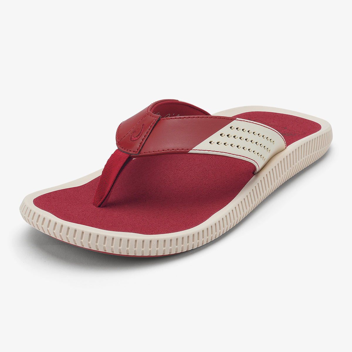 Ulele - Off White / Deep Red | OluKai Men
