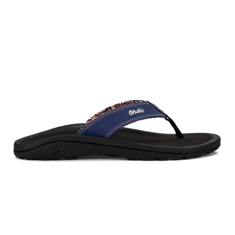 ‘Ohana Men's Beach Sandals - Navy / Onyx | OluKai Men