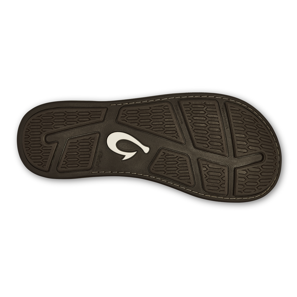Tuahine Men's Waterproof Leather Beach Sandals - Dark Wood | OluKai Men