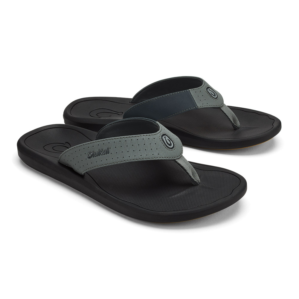 Ki‘i Men’s Water Ready Beach Sandals - Rock / Lava Rock | OluKai Men